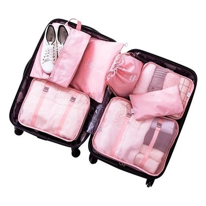 8Pcs/Set Organizer Bags for Travel Organizer Bags Accessories Luggage Suitcase Organizer Waterproof Wash Bag Clothes Storage