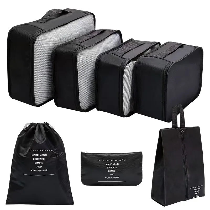 8Pcs/Set Organizer Bags for Travel Organizer Bags Accessories Luggage Suitcase Organizer Waterproof Wash Bag Clothes Storage